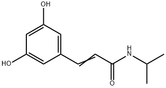 2-Propenamide, 3-(3,5-dihydroxyphenyl)-N-(1-methylethyl)- (9CI) 结构式