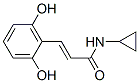 2-Propenamide, N-cyclopropyl-3-(2,6-dihydroxyphenyl)- (9CI) 结构式