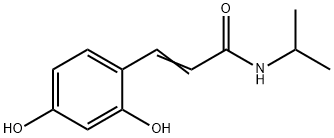 2-Propenamide, 3-(2,4-dihydroxyphenyl)-N-(1-methylethyl)- (9CI) 结构式