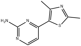 4-(2,4-二甲基噻唑-5-基)嘧啶-2-胺 结构式