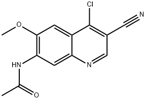 AcetaMide, N-(4-chloro-3-cyano-6-Methoxy-7-quinolinyl)- 结构式