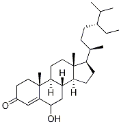 6-羟基豆甾-4-烯-3-酮 结构式