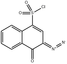 3-重氮-4-氧-3,4-二氢-1-萘磺酰氯 结构式