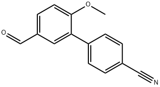 5'-甲酰基-2'-甲氧基-[1,1'-联苯]-4-甲腈 结构式