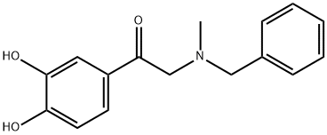 2-(苄基甲基氨基)-3',4'-二羟基苯乙酮 结构式