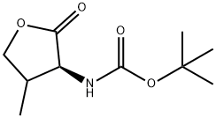 Carbamic acid, [(3S)-tetrahydro-4-methyl-2-oxo-3-furanyl]-, 1,1-dimethylethyl 结构式