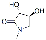 2-Pyrrolidinone,3,4-dihydroxy-1-methyl-,(3R,4S)-(9CI) 结构式