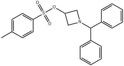 1-苯甲酰基氮杂环丁烷-3-基4-甲基苯磺酸盐 结构式