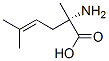 4-Hexenoicacid,2-amino-2,5-dimethyl-,(2S)-(9CI) 结构式