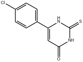 6-(4-chlorophenyl)-2,3-dihydro-2-thioxo-4(1H)-Pyrimidinone 结构式