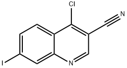 4-Chloro-7-iodo-quinoline-3-carbonitrile 结构式