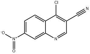 3-Quinolinecarbonitrile, 4-chloro-7-nitro- 结构式