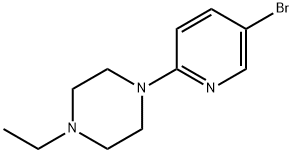 1-(5-溴吡啶-2-基)-4-乙基哌嗪 结构式