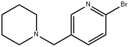 2-溴-5-(哌啶-1-基甲基)吡啶 结构式