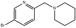 5-溴-2-(哌啶-1-基甲基)吡啶 结构式