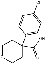 4-(4-氯苯基)四氢吡喃-4-甲酸 结构式