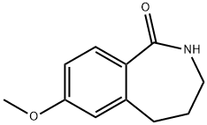 7-甲氧基-2,3,4,5-四氢-1H-苯并[C]A嗪-1-酮 结构式