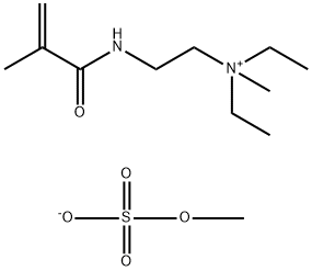 diethylmethyl[2-[(2-methyl-1-oxoallyl)amino]ethyl]ammonium methyl sulphate 结构式