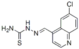 6-Chloro-4-quinolinecarbaldehyde thiosemicarbazone 结构式