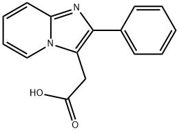 2-苯基咪唑并[1,2-A]吡啶-3-乙酸 结构式