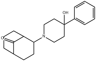 2-(4-Hydroxy-4-phenyl-1-piperidinyl)bicyclo[3.3.1]nonan-9-one 结构式