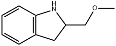 2-(甲氧基甲基)二氢吲哚 结构式