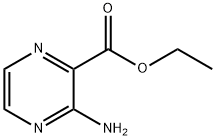 3 - 氨基吡嗪-2 - 羧酸乙酯 结构式