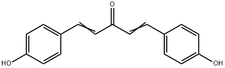 1,5-二对羟苯基-1,4-戊二烯-3-酮 结构式