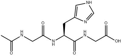 N-acetylglycyl-histidyl-glycine 结构式