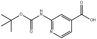 2-Boc-amino-4-pyridinecarboxylic acid 结构式