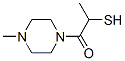 Piperazine, 1-(2-mercapto-1-oxopropyl)-4-methyl- (9CI) 结构式