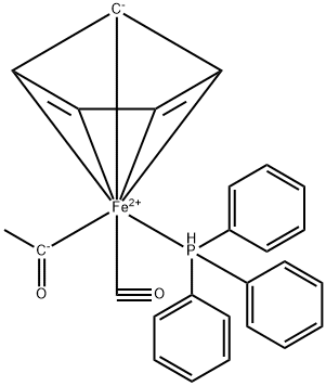 (R)-(-)-ACETYLCARBONYL(ETA5-2,4-CYCLOPENTADIEN-1-YL)(TRIPHENYLPHOSPHINE)IRON 结构式