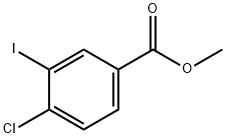 4-氯-3-碘苯甲酸甲酯 结构式