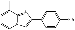 4-(8-甲基咪唑并[1,2-A]吡啶-2-基)苯胺 结构式