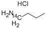 N-BUTYLAMINE-1-14C HYDROCHLORIDE 结构式