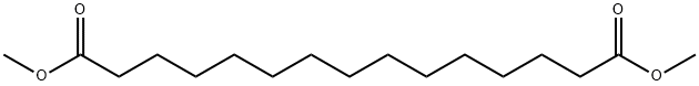 十五碳二酸二甲酯 结构式