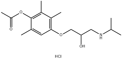 METIPRANOLOL HYDROCHLORIDE 结构式