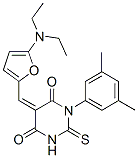 4,6(1H,5H)-Pyrimidinedione,  5-[[5-(diethylamino)-2-furanyl]methylene]-1-(3,5-dimethylphenyl)dihydro-2-thioxo- 结构式