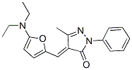 3H-Pyrazol-3-one,  4-[[5-(diethylamino)-2-furanyl]methylene]-2,4-dihydro-5-methyl-2-phenyl- 结构式