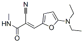 2-Propenamide,  2-cyano-3-[5-(diethylamino)-2-furanyl]-N-methyl- 结构式