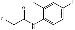 2-氯-N-(4-氟-2-甲基-苯基)乙酰胺 结构式