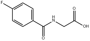 2-[(4-氟苯基)羰基氨基]乙酸 结构式