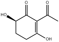 2-Cyclohexen-1-one, 2-acetyl-3,6-dihydroxy-, (6R)- (9CI) 结构式