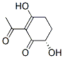 2-Cyclohexen-1-one, 2-acetyl-3,6-dihydroxy-, (6S)- (9CI) 结构式