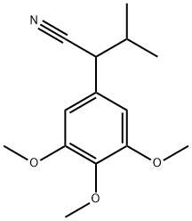 3,4,5-trimethoxy-alpha-(1-methylethyl)phenylacetonitrile 结构式