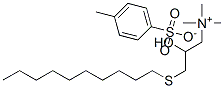 [3-(decylthio)-2-hydroxypropyl]trimethylammonium p-toluenesulphonate 结构式