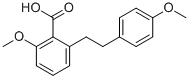 2-Methoxy-6-[2-(4-methoxyphenyl)ethyl]benzoic acid 结构式