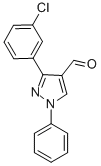 3-(3-氯苯基)-1-苯基-1H-吡唑-4-甲醛 结构式