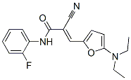 2-Propenamide,  2-cyano-3-[5-(diethylamino)-2-furanyl]-N-(2-fluorophenyl)- 结构式