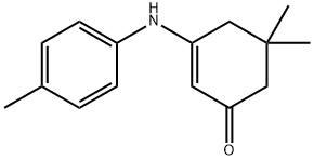 5,5-二甲基-3-对-甲苯基氨基-环己-2-烯酮 结构式